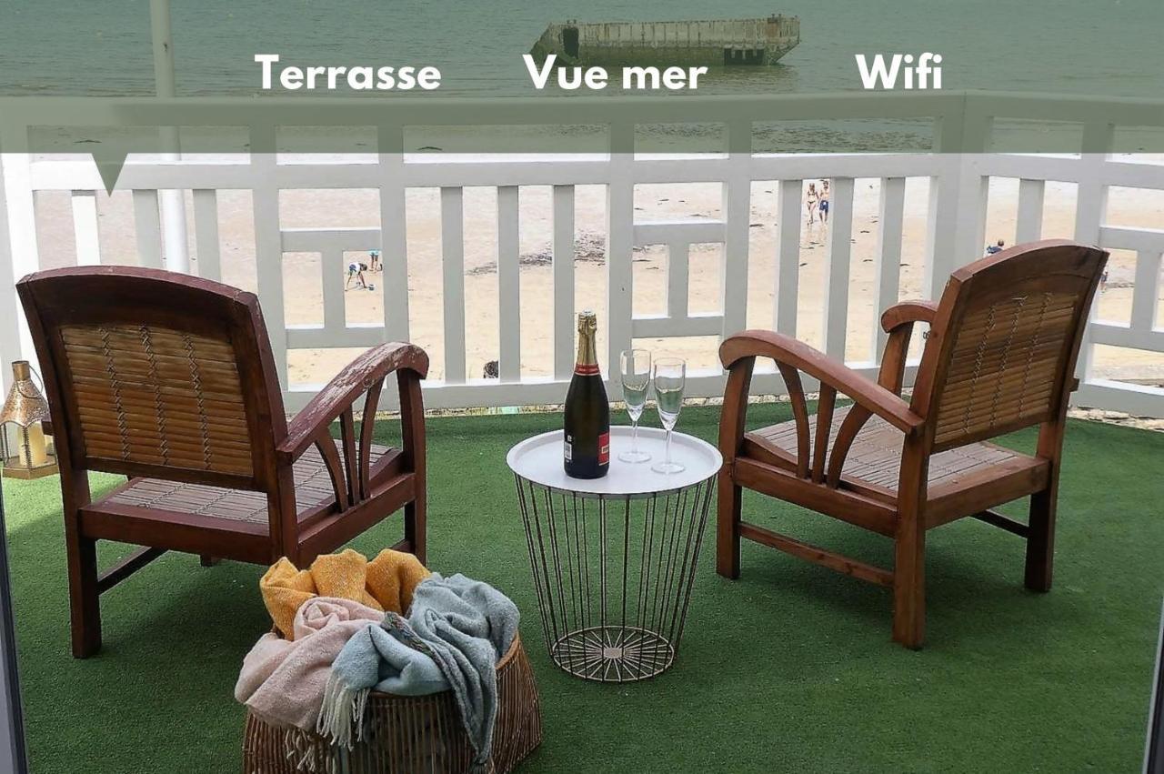 Appartement De Standing - Avec Terrasse Et Vue Mer Arromanches-les-Bains Zewnętrze zdjęcie