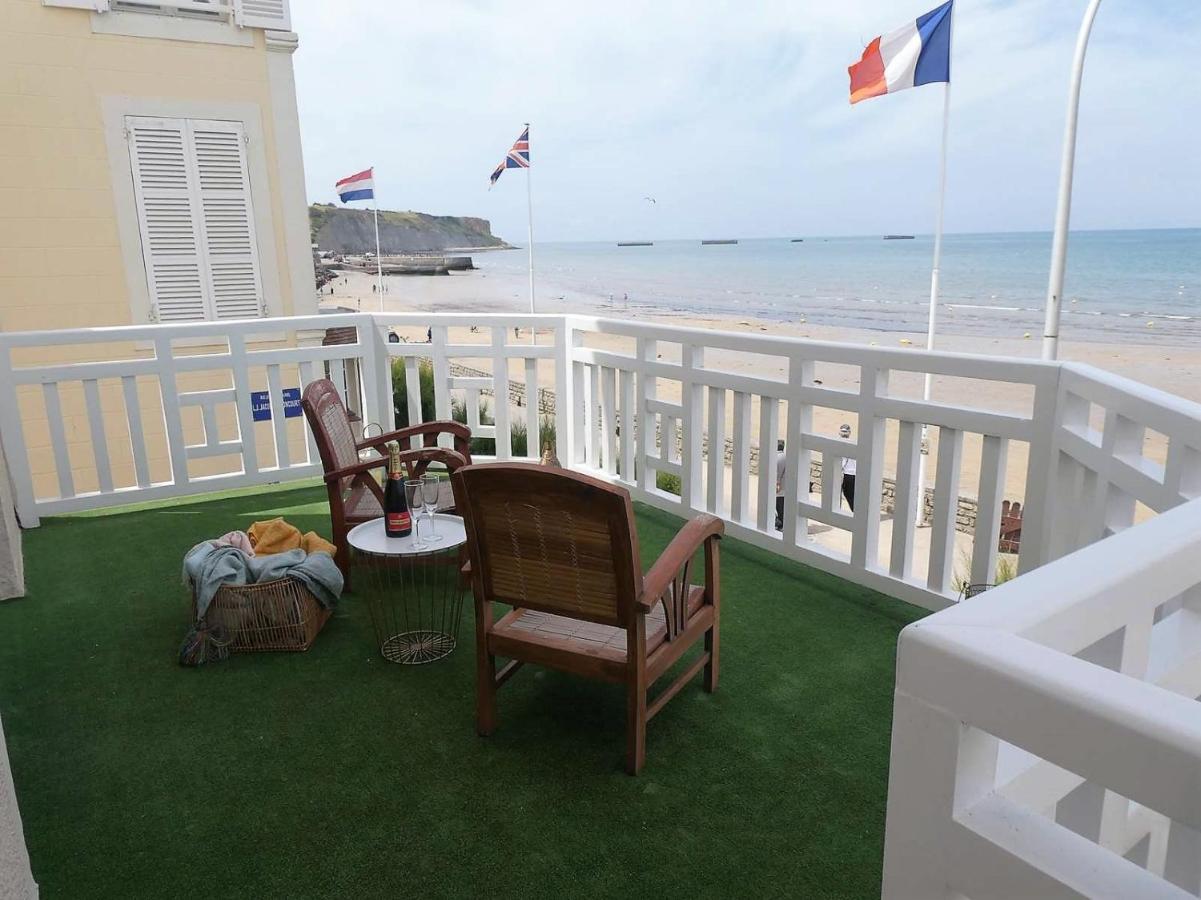 Appartement De Standing - Avec Terrasse Et Vue Mer Arromanches-les-Bains Zewnętrze zdjęcie