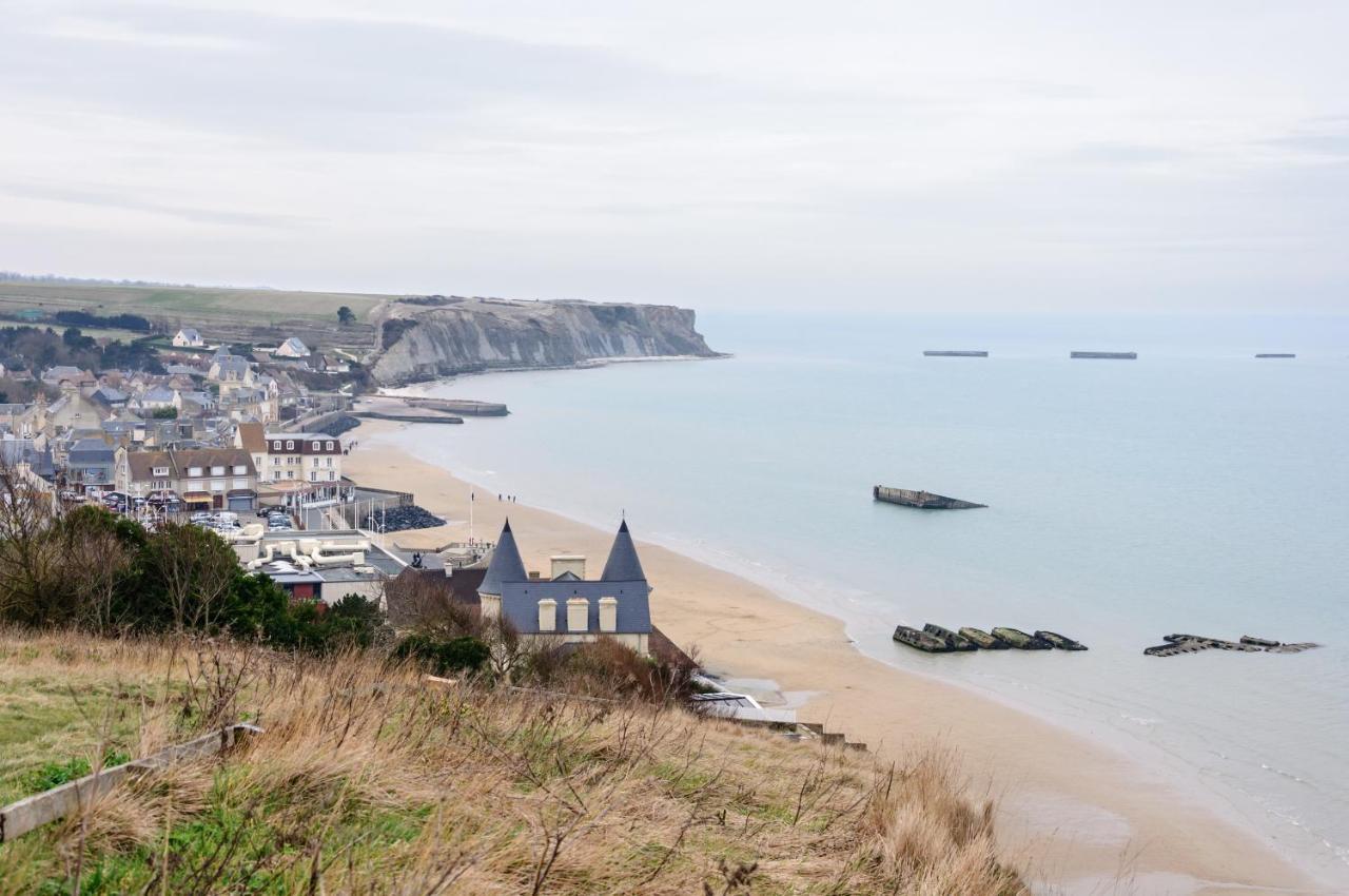 Appartement De Standing - Avec Terrasse Et Vue Mer Arromanches-les-Bains Zewnętrze zdjęcie