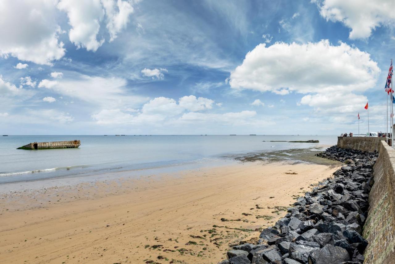 Appartement De Standing - Avec Terrasse Et Vue Mer Arromanches-les-Bains Zewnętrze zdjęcie