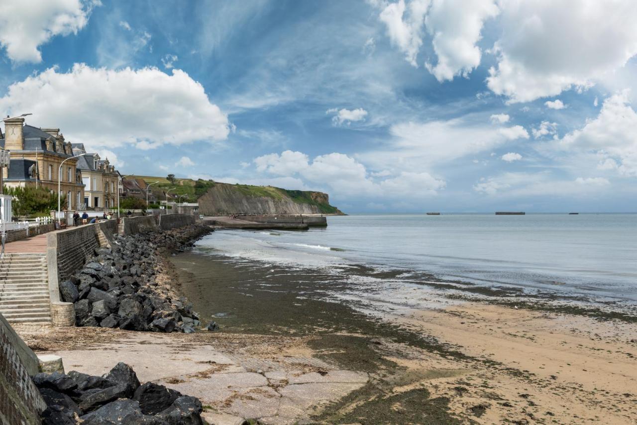 Appartement De Standing - Avec Terrasse Et Vue Mer Arromanches-les-Bains Zewnętrze zdjęcie